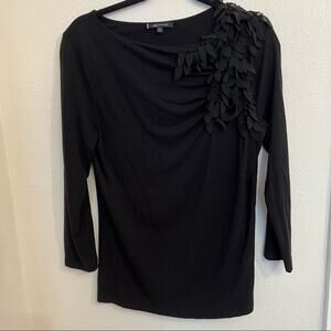 EUC Anne Klein Black Blouse sz M